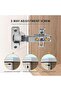 Two-piece kitchen door hinge cover, 110° opening angle, cabinet door hinge, suitable for furniture doors. - 3