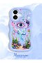 iPhone 17 Compatible Colorful Psychedelic Eye Mushroom Illustration Flat Print Case