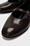 Women's Belted Ballerinas Brown Crinkled - 3