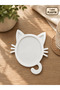Plastic Coaster with Cat Figure 12 cm |   3D Printer Product |   1 Piece - 2
