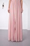 Women's Powder Halter Neck Slit Long Jacquard Evening Dress - 5