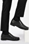 Men's Genuine Leather Classic Loafer Shoes Black Sensitive 3607-1 m - 3