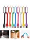 Flexible Mini USB LED Lights - 9-pack, suitable for laptops and computers