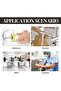 400ml Double-wall Mount Shower Gel Dispenser, Plastic Bathroom Storage Box Screws & Adhesive Backing (Undamaged), Refillable, Home, Kitchen, Hotel Use - 4