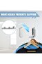 Silver 12x50x74mm Foldable Wall-Mounted Coat and Towel Hook - 2
