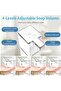 Automatic Liquid Soap Dispenser, Non-Contact Dispenser (380ml / 12.8 oz, Rechargeable, Wall-Mounted, 4-Speed) - 3
