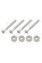 4PCS Neck and Body Connection Reinforcement Screws with Screw Guitar Joint Ring