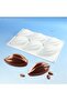 Silicone mousse cake mold, 3D silicone baking mold for decorating French desserts, pastries, ice cream cakes, and cocoa nut shapes. - 3