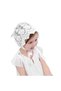 Hats and baby girl hats, lace hats, christening hats, baby princess sun hats, flower hats, photo props (white)