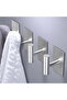 4-pack heavy-duty waterproof stainless steel adhesive towel hooks for bathroom and kitchen coats and bathrobes