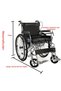 Waterproof electric wheelchair cover, dustproof protective cover, canvas material, 115 x 65 x 120 cm, electric wheelchair protective cover. - 3