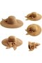 Women's Foldable Beach Hat with Wide Brim for Summer, UV Protection and UPF 50+ in Khaki for Vacation and Travel - 3
