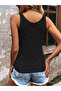 Women's baklava pattern detailed thick strap knitwear blouse - 2