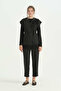 Shiny Stone Vest and Trousers Set - Black