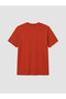 Vizyon New Season Red Crew Neck Ataturk Printed Men's T-Shirt - 6
