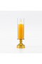 Flameless LED Candle Table Lamp with Glass Cover & Gold Base – Warm Flickering Decorative Light for Home and Office Decor Pack of 4 - 2