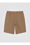 Lcw Kids Beige Elastic Waist Boys' Shorts - 2