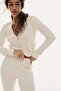Flared rib-knit trousers - 3