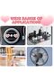 Four Heart-Shaped Car Vent Clips Rhinestone Sparkling Accessories for Sedans Trucks SUVs Pink - 4