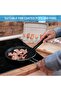 Two silicone clips, 29.5 cm each, suitable for grilling, barbecuing, cooking, grilling, baking, and more. - 3
