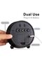 Digital Round LED Display Alarm Clock Small Clock Double Bells 3 Brightness Silent Table Loud Bedside Clock Bedroom Office White - 4