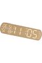 Digital Alarm Clock - Nightstand Clock - Bedroom Organization - Silent Movement - N/A - Wood Grain