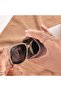 Soft leather eyeglass case, squeeze-top portable sunglasses case, PU eyeglass pouch suitable for men and women. - 7