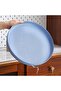 Round non-slip tray - suitable for parties and restaurants - three-piece set - pink, blue, green - 30.5 cm - 3