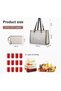 Women's 2-in-1 Lunch Handbag, 5.6-Inch Leak-Proof Handbag with Insulated Lunch Compartment, Large Capacity Work Handbag, Business Office Handbag - 4