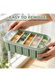 Two Silicone Freezer Molds with Lids Six Compartment Lunchbox for Soup, Foldable, and Equipped with Filling Guides, Sauce - 3