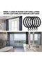 Metal curtain ring hooks for curtain rods, 60 pieces per pack, 38mm (black) - 3