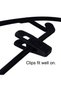 20 Extra Thick Velvet Hanger Clips, Strong Finger Clips, Trouser Clips, Non-Slip Clothing Clips, Slim Finger Clip Set, Suitable for Hangers and Skirts - 4