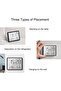 Digital thermometer and hygrometer, small LCD alarm clock - black - 5