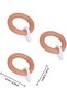 5-pack of wooden curtain rings, curtain rings, curtain decorations, round wooden curtain rings - 2
