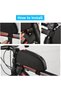 Waterproof bicycle top tube bag for front frame and top tube, suitable for road and mountain bikes, outdoor riding, touring, and hiking. - 5