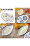3-in-1 stainless steel wire egg slicer - Suitable for strawberries/tomatoes - Removable cutting board - Food safe (white) - 3