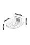2-Pack No-Drill Security Camera Wall Mounts, Transparent Adhesive Brackets for Home Monitors, Cameras & Speakers - 2