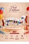 40 Inch Happy Birthday Ribbon Foil Balloon Helium Compatible Large Size Birthday Party Decoration - 2