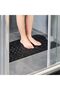Non-Slip Bathroom Mat (100 x 40 cm) - Mildew Resistant, Soft & Machine Washable Shower Mat with Suction Cups & Drain Holes - Gray - 2