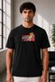 Unisex Oversize Embroidered Bleach Ichigo Kurosaki Design 100% Cotton T-Shirt
