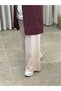 Elastic Waist Ribbed Pants Beige