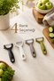 Serrated Slasher Stainless Steel Fruit Vegetable Peeler Ergonomic Shell Peeler with Rotten-Fruit Removal Tip - 5