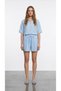 Transparent Oversize Blue Women's Shirt Gml02221 - 2
