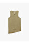 Asymmetrical Cut Sleeveless Crew Neck Satin Blouse - 8