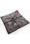 120X120 Ethnic Vintage Patterned Oversized Scarf Cotton Scarf Oversized Scarf Bitter Coffee - 2