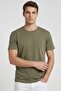 Men Crew Neck Short Sleeve Solid T-Shirt, Olive