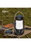Retro LED Camping Light - One-piece design, 6-speed USB charging - White, Yellow, Flame Color - 2