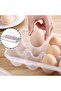 18-compartment refrigerator egg organizer, with lid, egg rack, refrigerator egg tray, egg storage container, plastic, transparent, 32 x 18 cm - 2