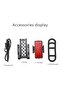 Bicycle taillight - USB Recharge - ultra-bright lumens - cycling safety accessory - high visibility - For multiple scenarios - red - 4