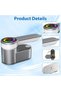 1200W handheld garment steamer with 120ml water reservoir - 5 steam settings, portable and mini - for clothes and shirts - 3